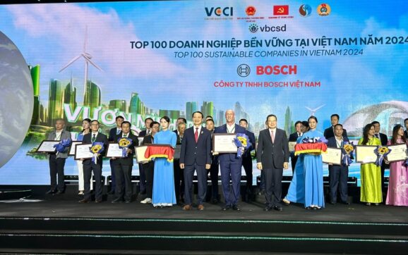 Bosch Việt Nam vào top 100 doanh nghiệp sản xuất bền vững tại chương trình CSI 2024