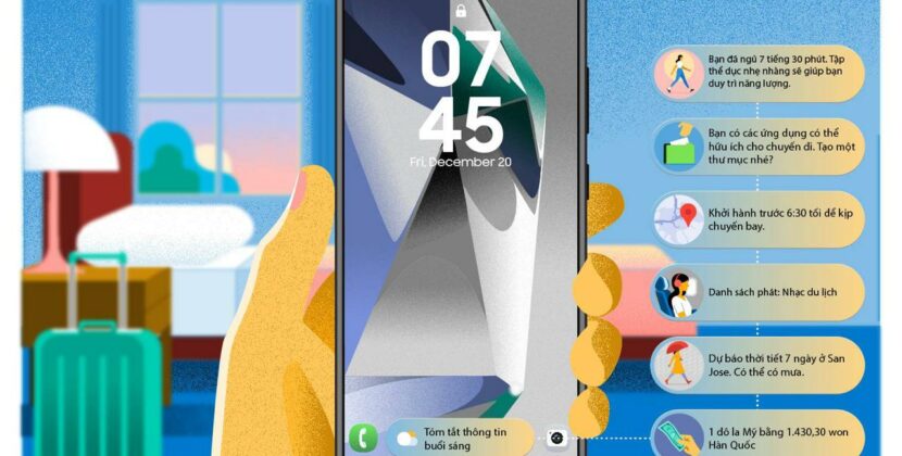 Điện thoại One UI 7 Beta có thể đoán được bạn cần hỗ trợ điều gì