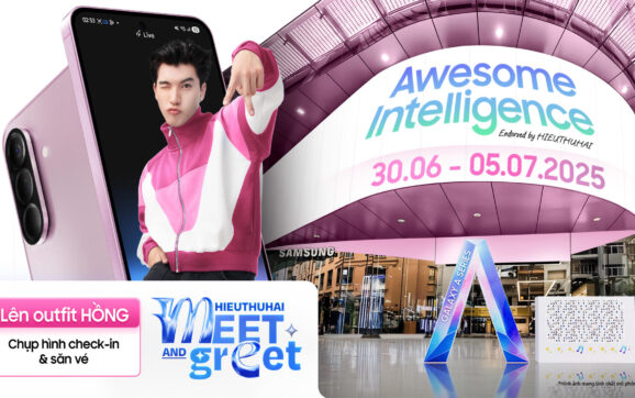 Samsung công bố phiên bản Galaxy A56 5G màu Hồng mới, mở đầu chuỗi sự kiện trải nghiệm cùng HIEUTHUHAI