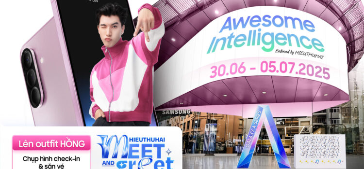 Samsung công bố phiên bản Galaxy A56 5G màu Hồng mới, mở đầu chuỗi sự kiện trải nghiệm cùng HIEUTHUHAI