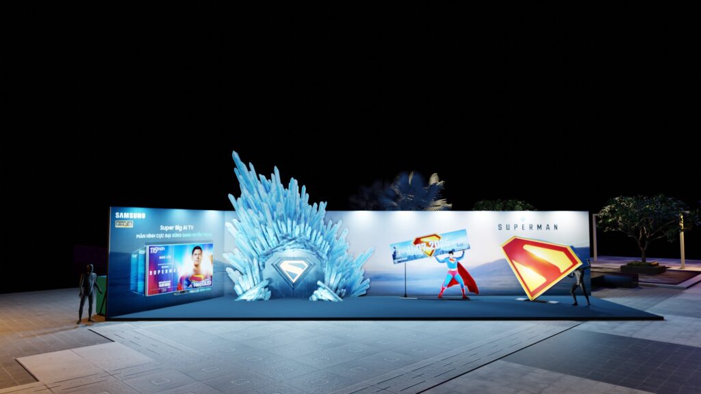 Samsung phối hợp cùng DC Studios quảng bá phim Superman qua hoạt động trải nghiệm Samsung AI TV