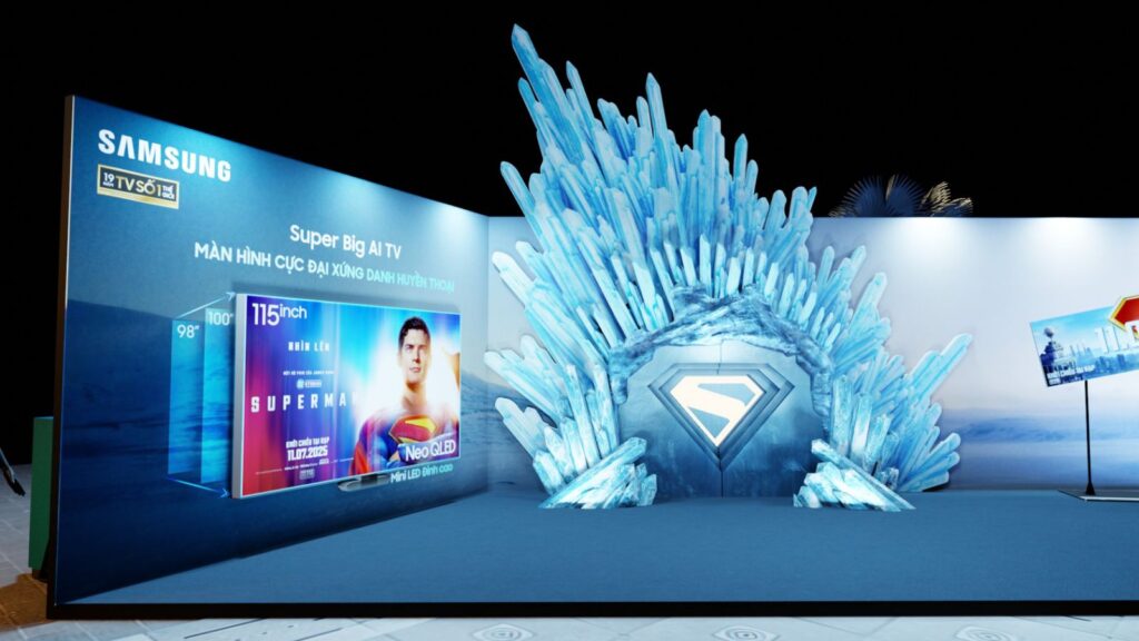 Samsung phối hợp cùng DC Studios quảng bá phim Superman qua hoạt động trải nghiệm Samsung AI TV