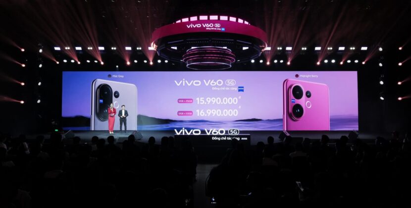 vivo V60 5G ra mắt tại Việt Nam với camera ZEISS và pin 6.500mAh