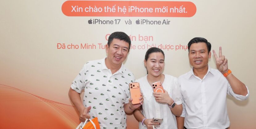 Minh Tuấn Mobile "đồng nhịp thế giới", mở bán iPhone 17 và iPhone Air