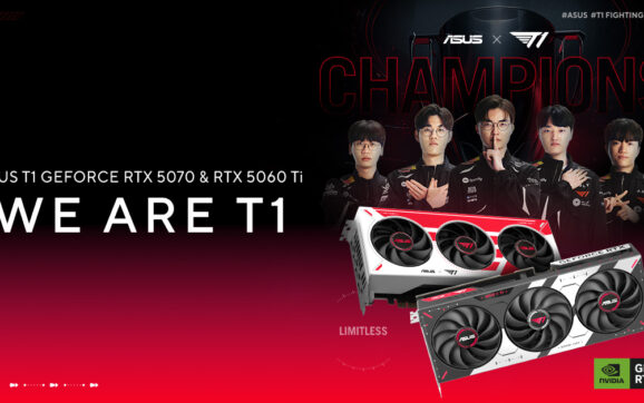 Fan T1 sắp có card đồ họa riêng khi ASUS tung ra T1 GeForce RTX 5070 và 5060 Ti phiên bản đặc biệt