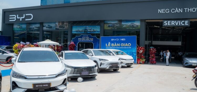 Người dân Cần Thơ đến showroom BYD mới ra mắt, lái thử xe BYD Dolphin 2026