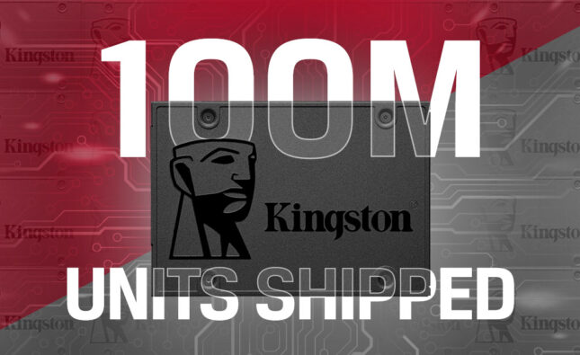 Kingston xuất xưởng hơn 100 triệu ổ SSD SATA A400 trên toàn cầu