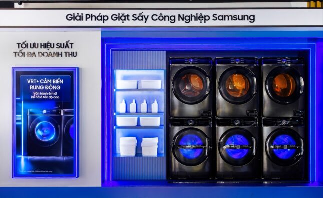 Samsung gia nhập thị trường giặt sấy Việt Nam, hướng vận hành thông minh và bền