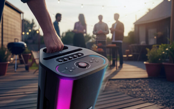 LG ra mắt loa xboom Stage 501, biến mọi bài hát thành bản karaoke nhờ AI