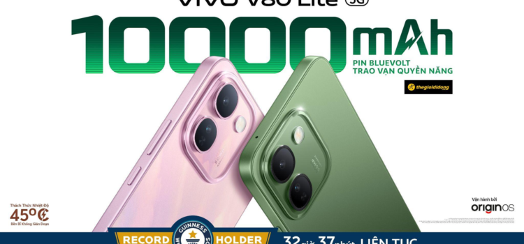 vivo V80 Lite 5G ra mắt tại Việt Nam, giá từ 12,99 triệu đồng với pin 10.000mAh